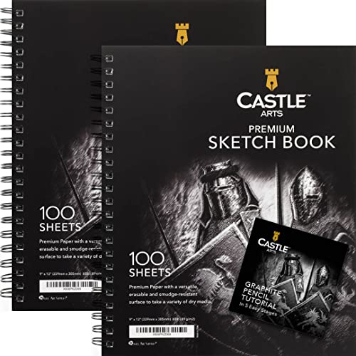 Castle Art Premium Sketch Book | 9x12 | 200 Sheets