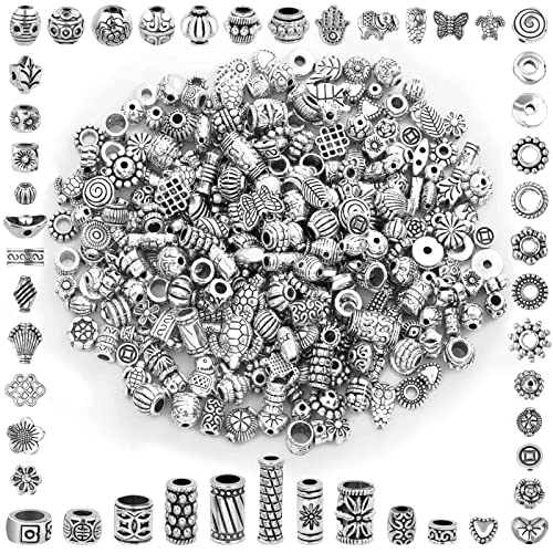 350 Silver Spacer Beads for Jewelry Making