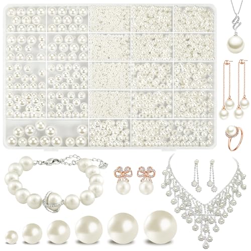 Pearl Beads Set for Crafts and Jewelry Making