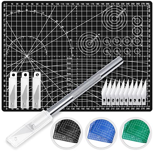 Anezus Precision Hobby Knife Set with Self-Healing Mat