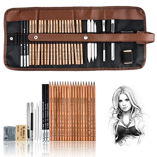 YunQiDeer Drawing Pencils Sketch Kit for Kids Adults