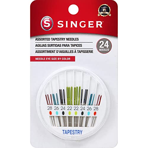 SINGER Tapestry Needles Set, Assorted Sizes, Pack of 24