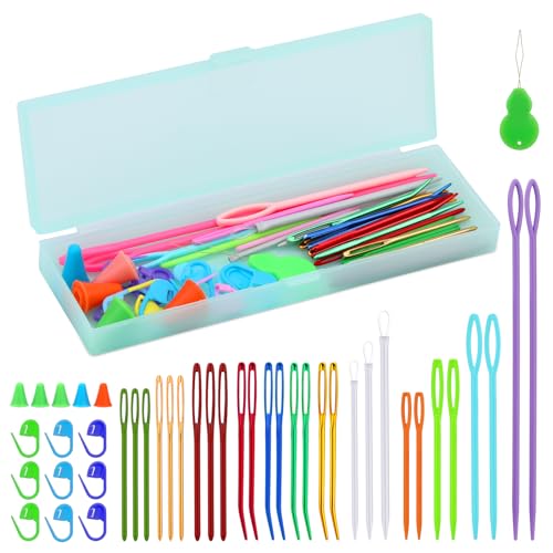 45pcs Colorful Yarn Needles Set with Stitch Markers