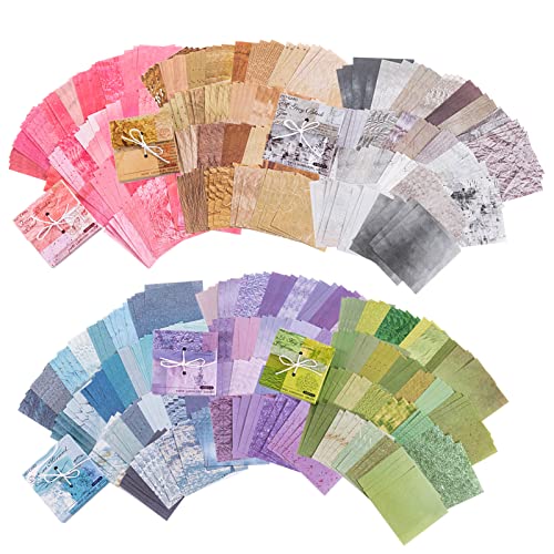 Colorful Vintage Scrapbook Paper Pack - 600 Sheets