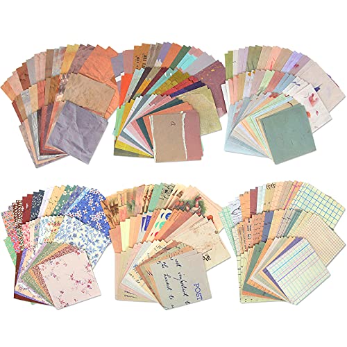 360 Vintage Scrapbook Paper Sheets for Art & Craft