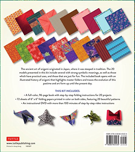 Origami Kit: 20 Classic Models, Book, Papers, Videos