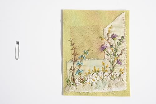 Creative Freeform Embroidery Kit: Fabric, Threads & Stitches