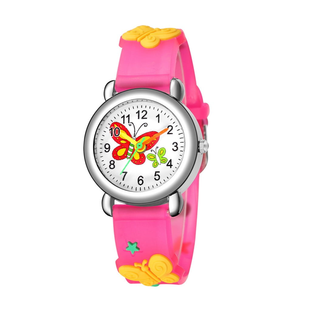 Cartoon Pattern Kids Quartz Wristwatch Cute Gift