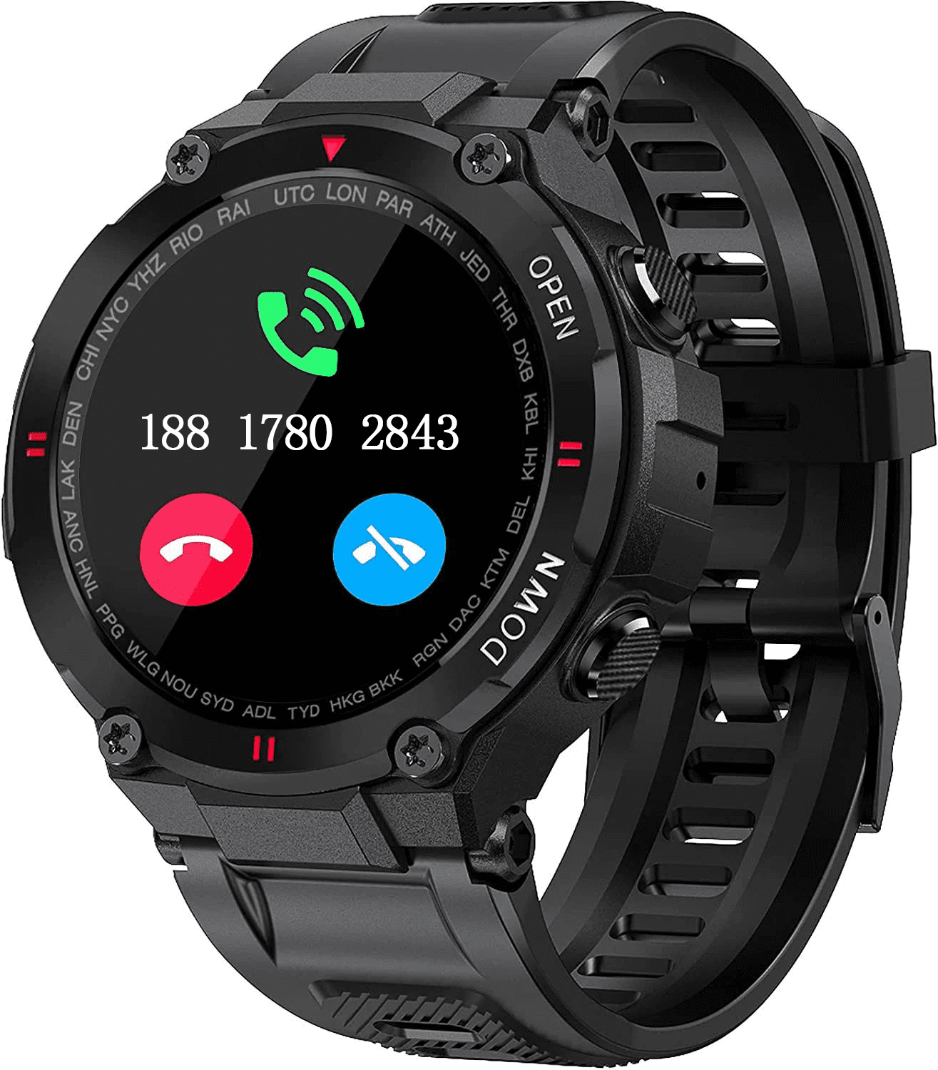 Outdoor Smartwatch for Men with Fitness Tracker