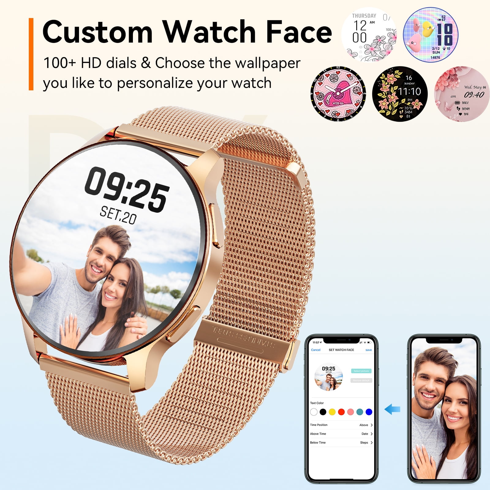 Women's Smartwatch with Call Function & Fitness Tracking