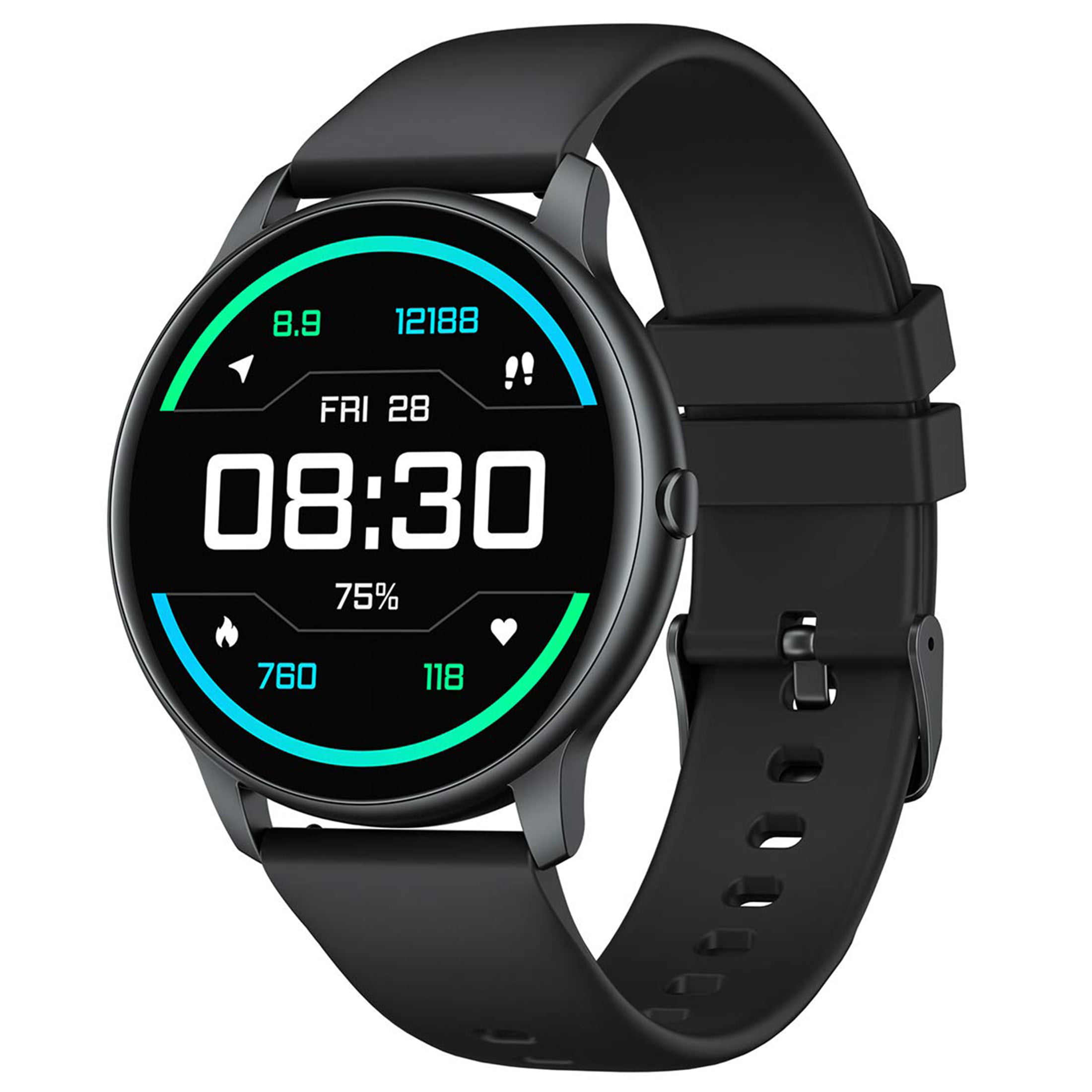 Yamay Round Smartwatch: Fitness Tracker & Heart Monitor