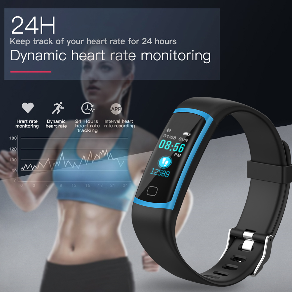 Women's Waterproof Fitness Tracker with Heart Rate Monitor