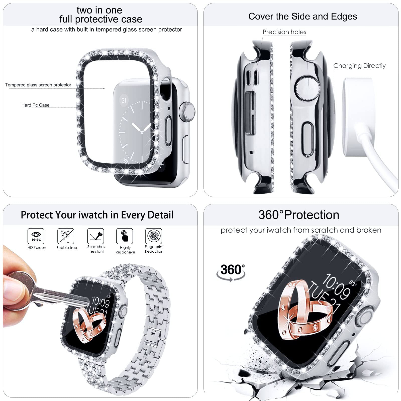 Jewelry Bling Diamond Apple Watch Band
