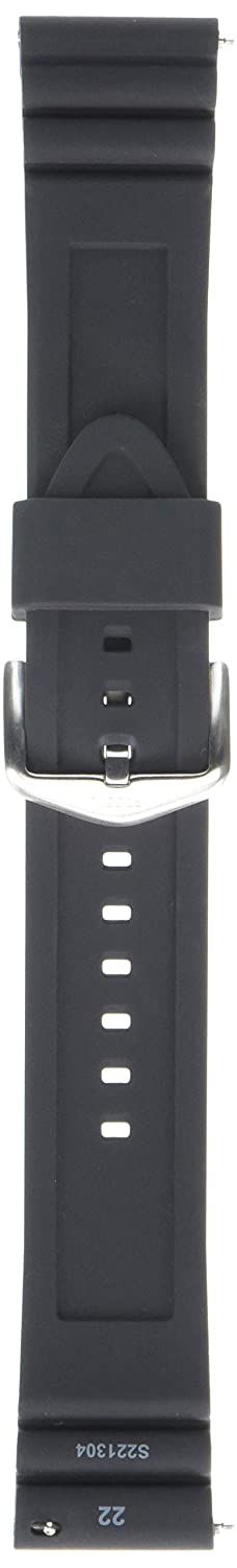 Fossil Men's 22mm Black Silicone Watch Strap