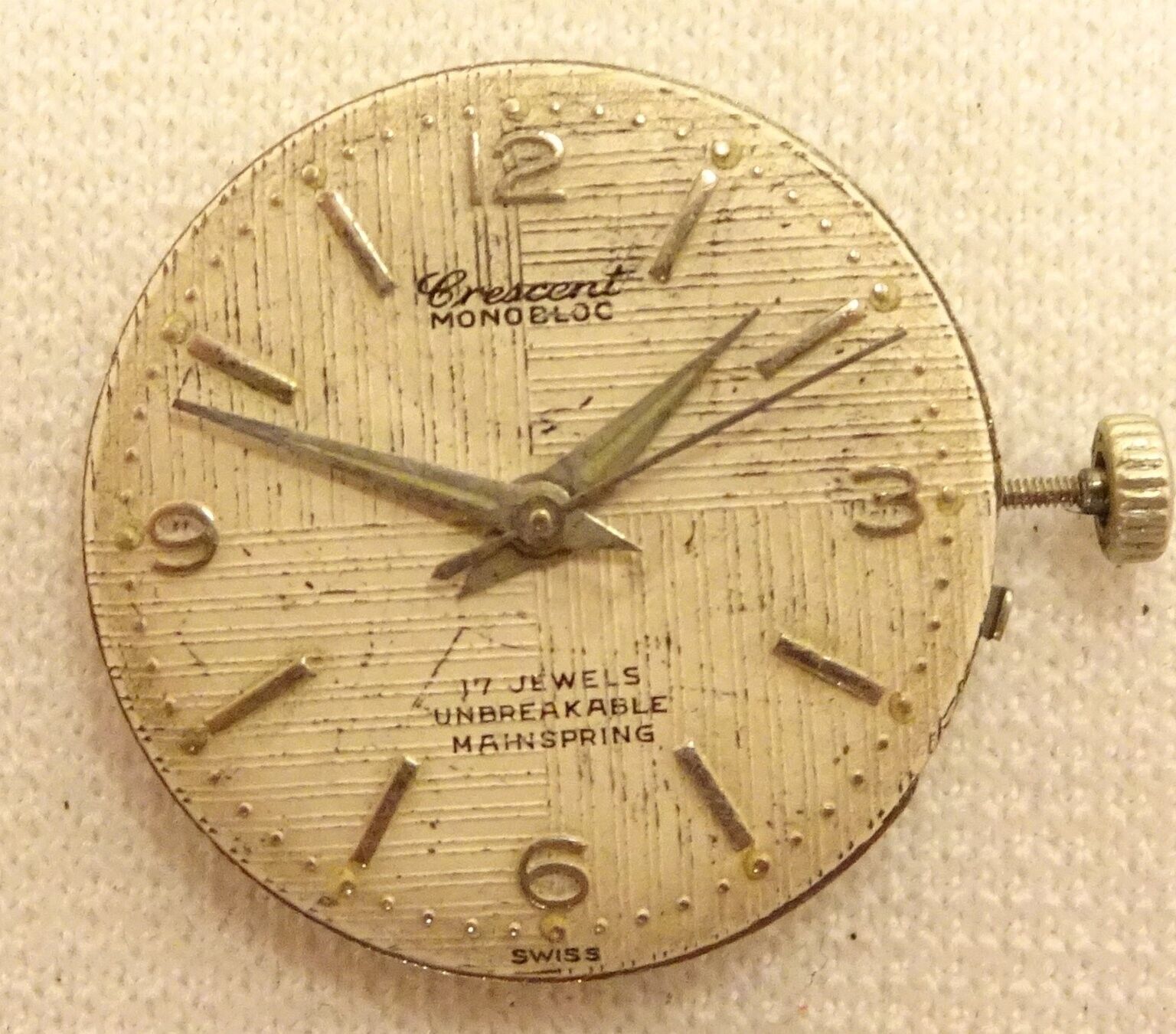 Men's Vintage Crescent 17J Watch - Parts/Repair