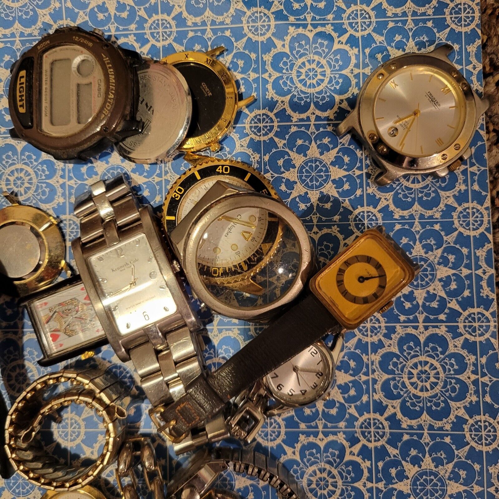 Vintage Watches Lot For Parts Or Repair