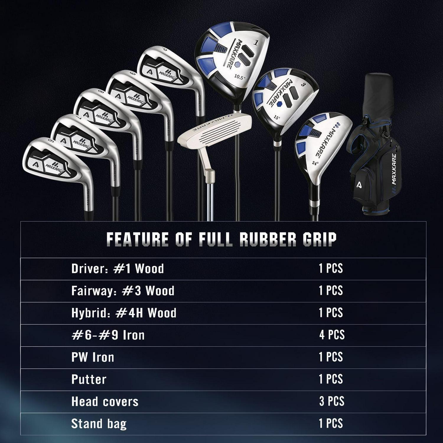 13-Piece Golf Clubs with Stand Bag