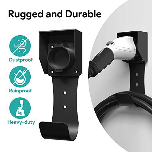 Wall-Mount EV Charger Dock with Holster