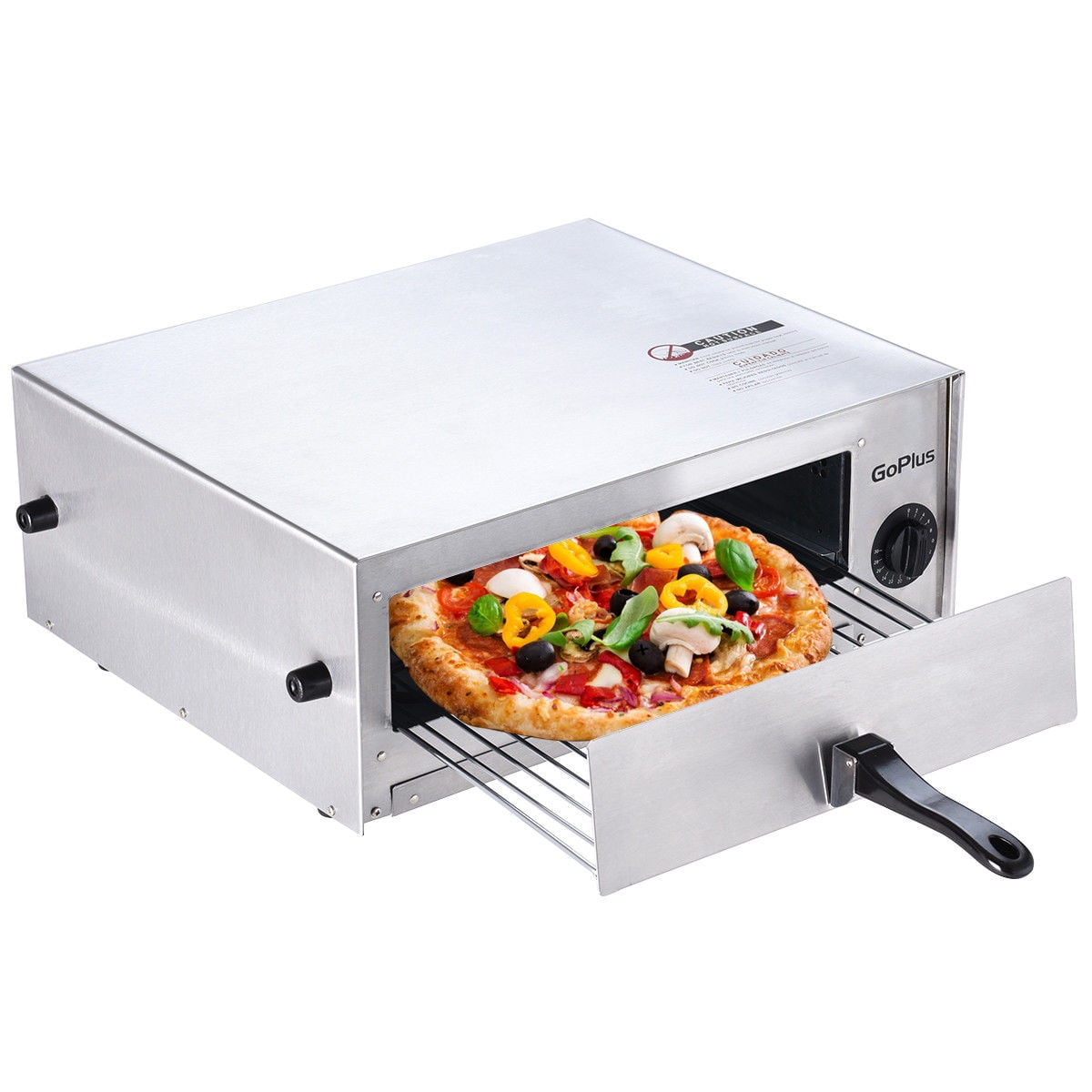 Goplus Pizza Convection Oven Snack Pan Stainless Steel