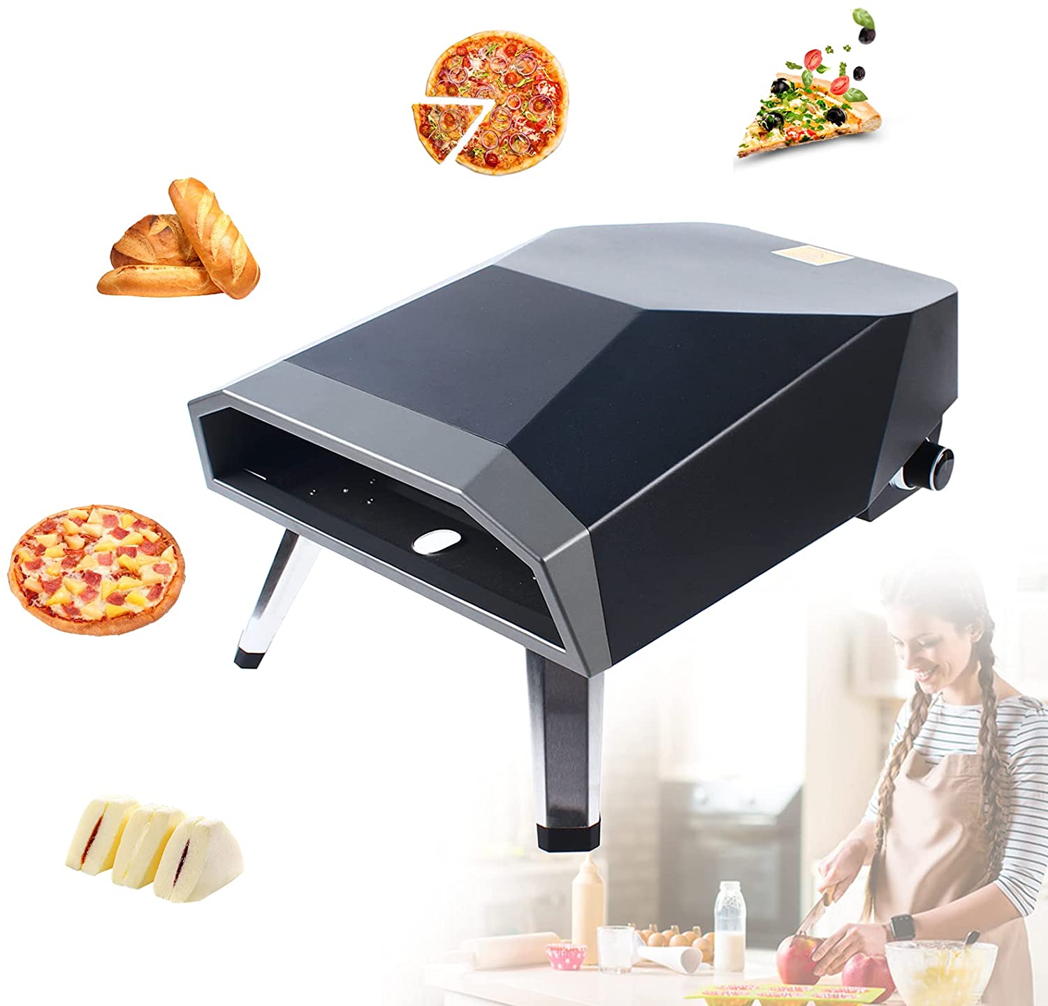 Portable Outdoor Pizza Oven with Pizza Shovel