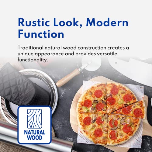 New Star Foodservice 50295 Wooden Pizza Peel, Birch, Wood
