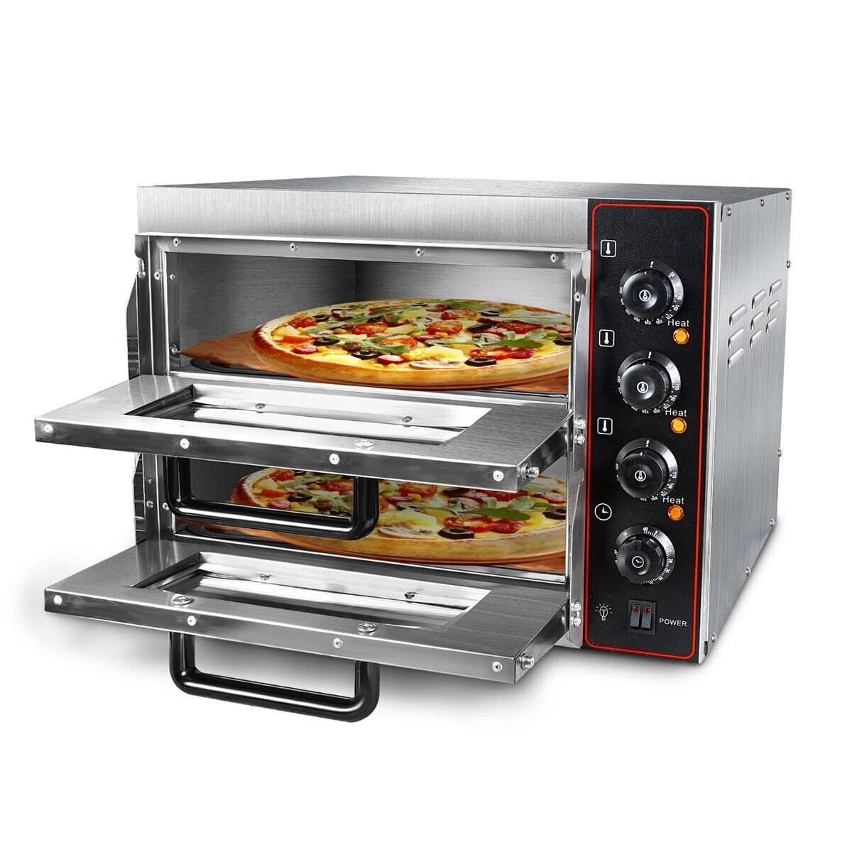 Double Deck Commercial Pizza Oven for 16" Pizza