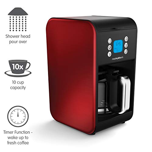 Morphy Richards Pour Over Coffee Maker - Red