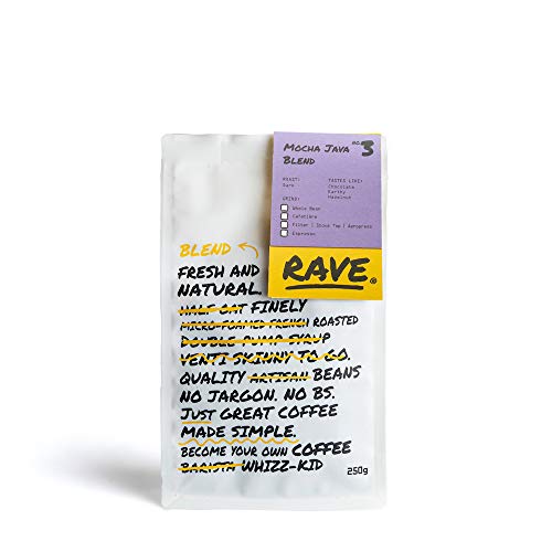 Rave Coffee - Mocha Java Blend - Whole Beans 250g
