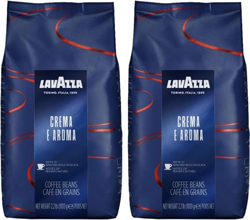 Lavazza Espresso Crema E Aroma Coffee Beans 1Kg (2-Pack)