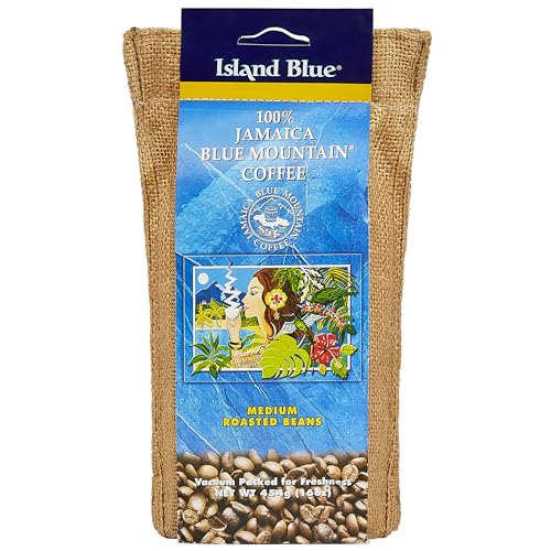 Island Blue Jamaica Blue Mountain Coffee Beans (1 lb)