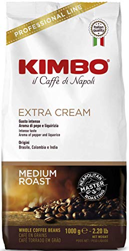Kimbo Extra Cream Espresso Coffee Beans - 1kg
