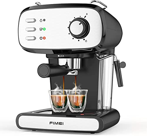FIMEI Espresso Machine with Milk Frother, 20 Bar