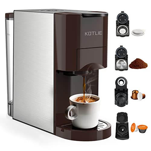4-in-1 Espresso Machine for Nespresso & Ground Coffee