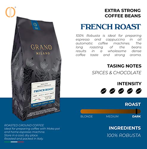 Grano Milano Italian 1kg Dark Roast Coffee