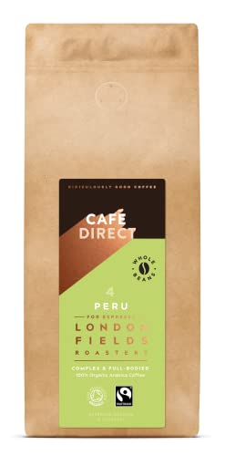 Cafédirect Peru Organic and Fairtrade Espresso Coffee Beans, 1 kg