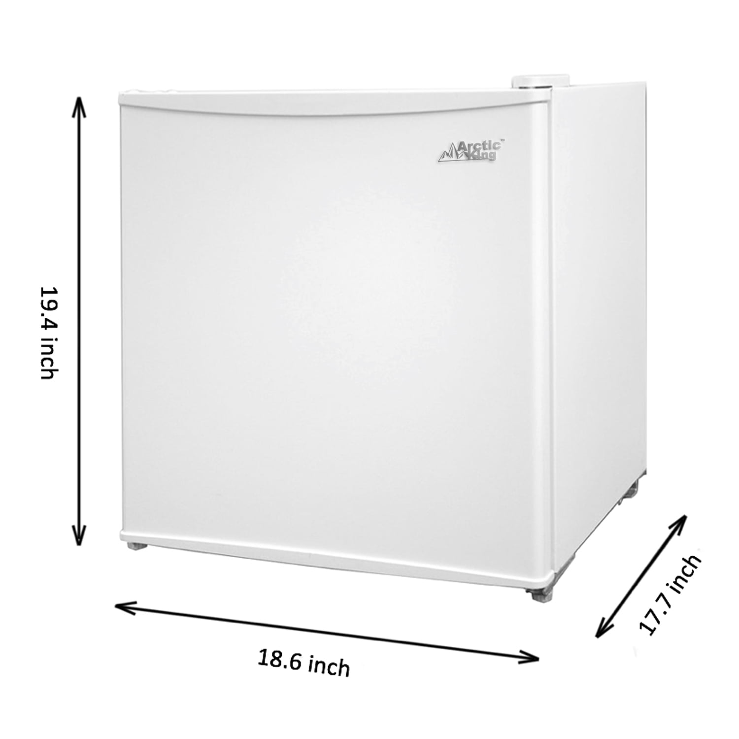 Compact 1.1 Cu Ft Mini Freezer in White