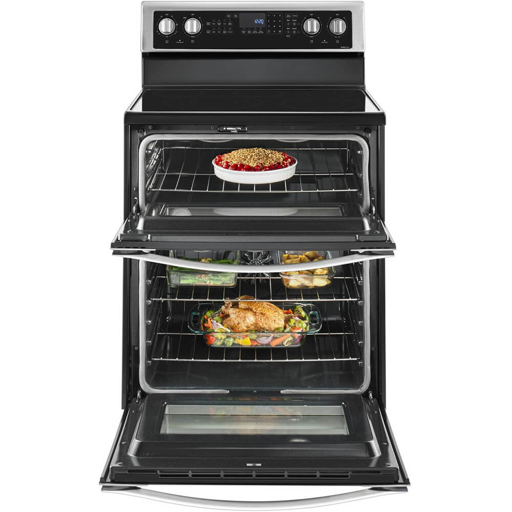 Whirlpool Double Oven Convection Range in Stainless Steel