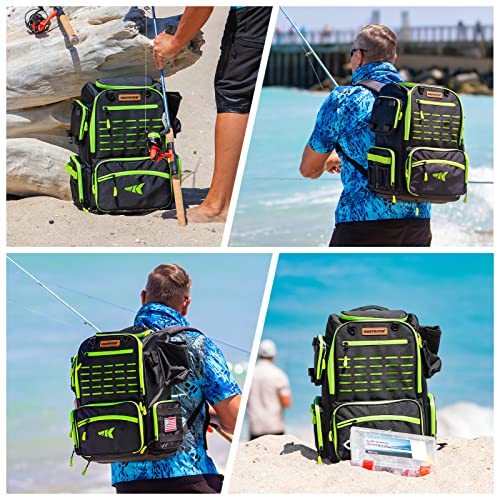KastKing Bait Boss Backpack: Fishing Tackle, Rod Holders