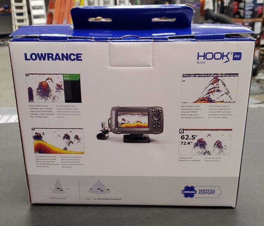 Lowrance HOOK2 4x Fishfinder with Skimmer Transducer