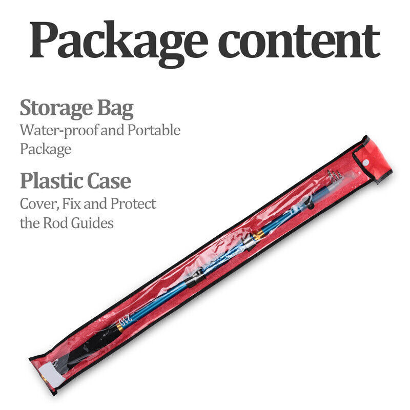 Portable Telescopic Fishing Pole Kit - 3.6m