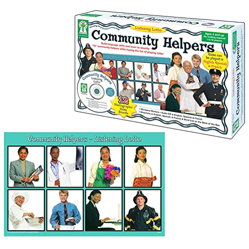 Community Helpers Listening Lotto Board Game: Ages 4+