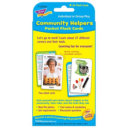 Community Helpers & Careers Pocket Flash Cards