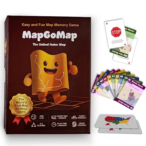 MapGoMap USA Edition - Fastest Memory Game, Created by 11-Year-Old