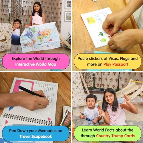 CocoMoco Kids World Box: Geography Learning Set for Kids