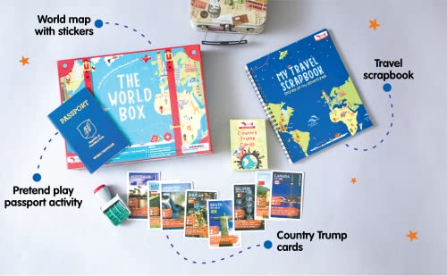 CocoMoco Kids World Box: Geography Learning Set for Kids
