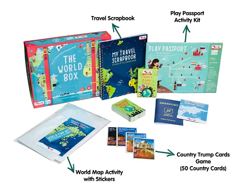 CocoMoco Kids World Box: Geography Learning Set for Kids