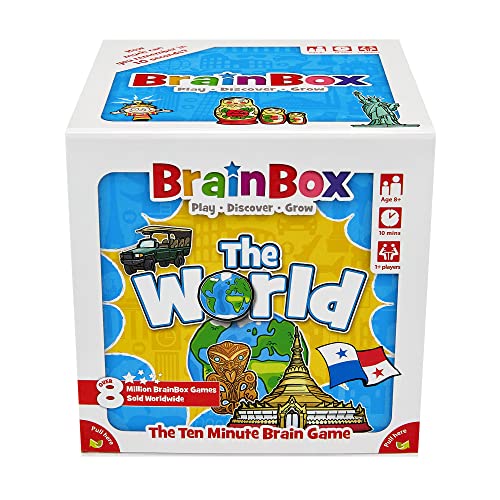BrainBox World Card Game: Fun Trivia Game for Family