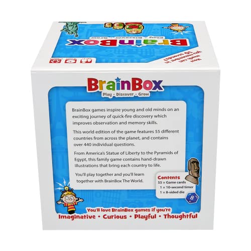BrainBox World Card Game: Fun Trivia Game for Family