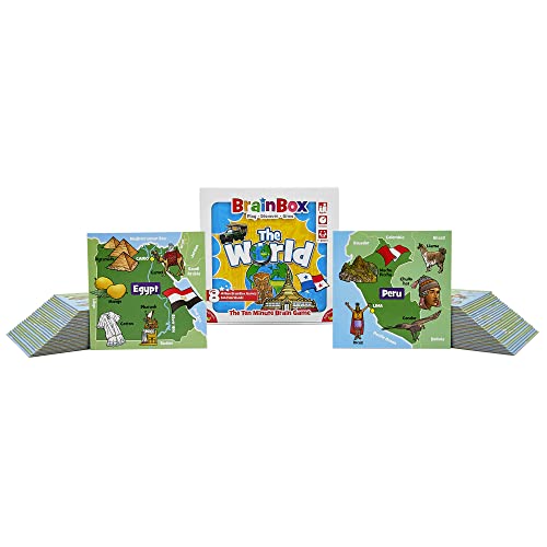 BrainBox World Card Game: Fun Trivia Game for Family