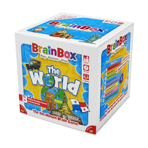 BrainBox World Card Game: Fun Trivia Game for Family